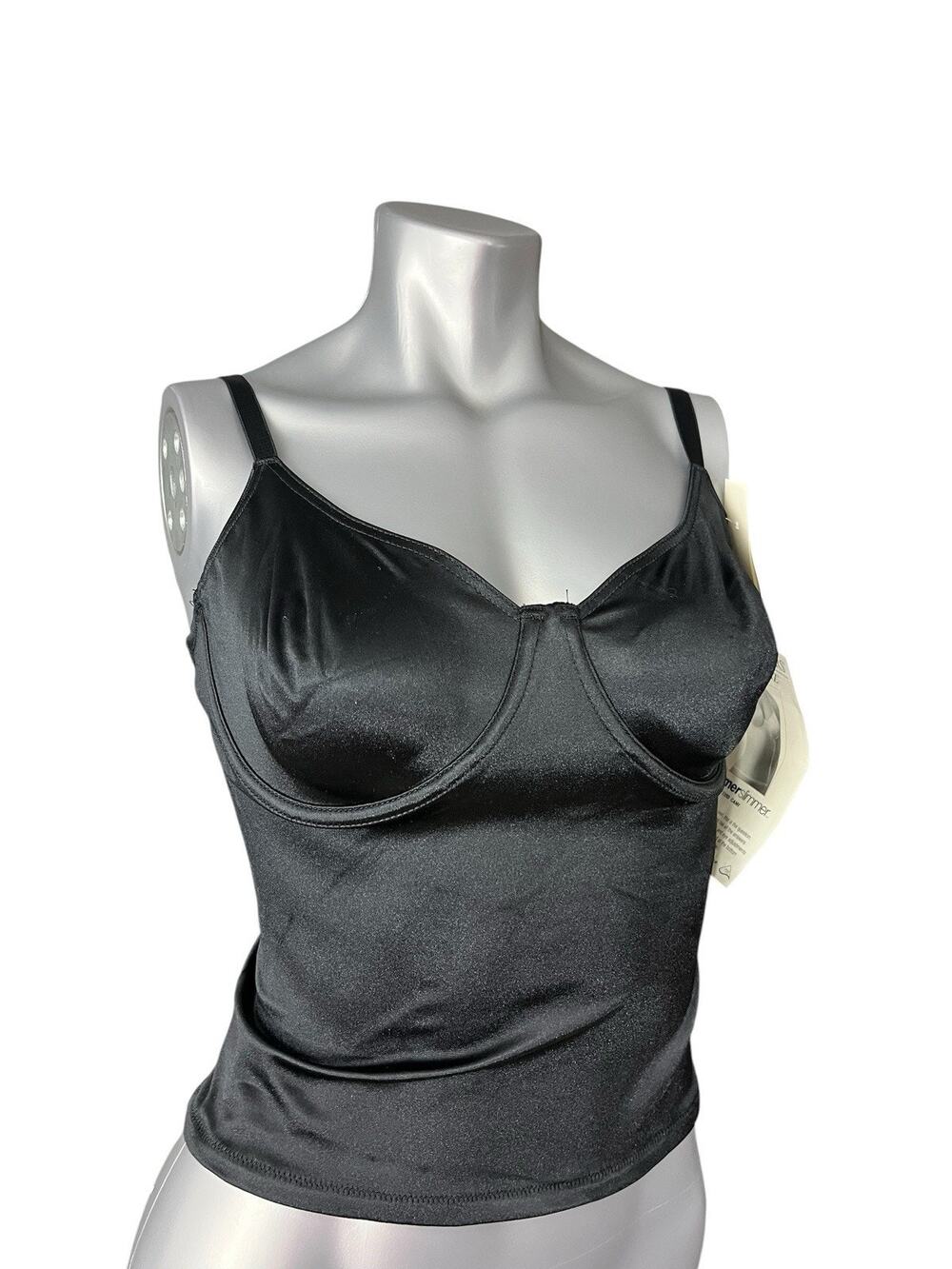 Body Slimmers Nancy Ganz Cami Top 38C Black Convertible Strap NWT Corset Sleaze